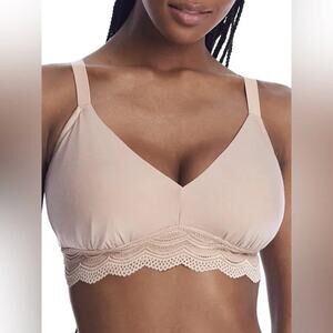 Cosabella Ceylon Modal Curvy‎ Bralette Tan Womens Size Large Made in Italy